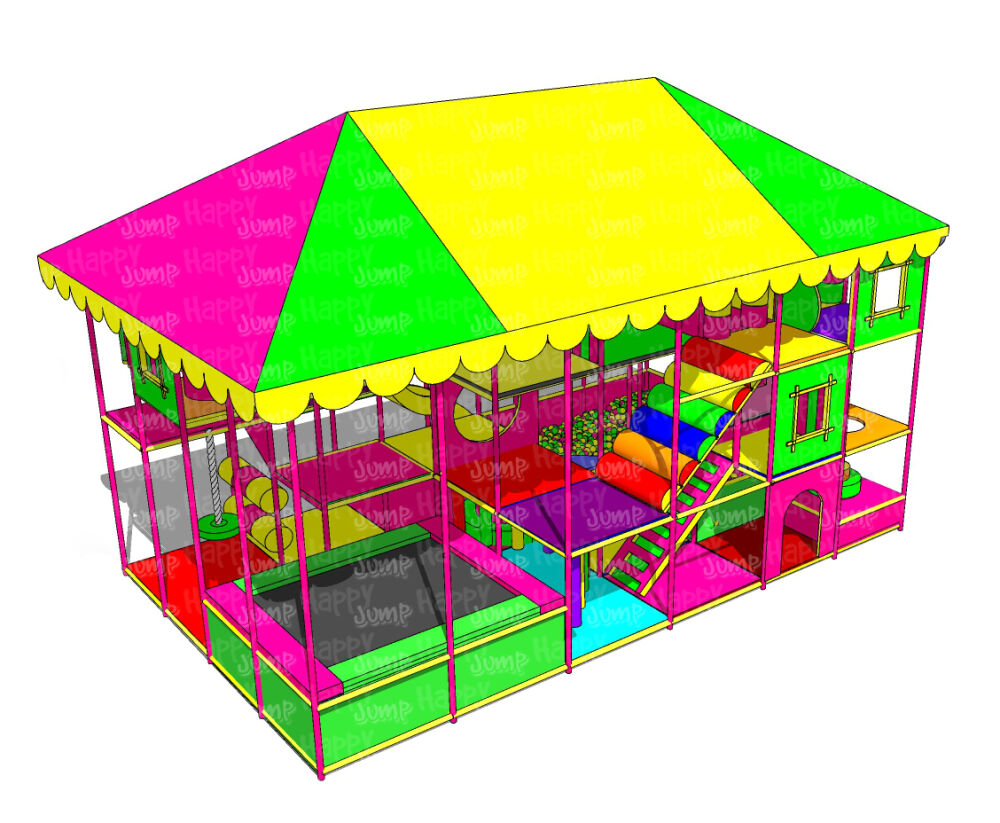 Вуличний лабіринт Квітка-семицвітка 6 х 4 х 4 м