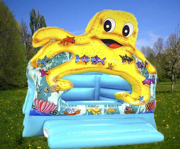 Надувной батут Осьминожка