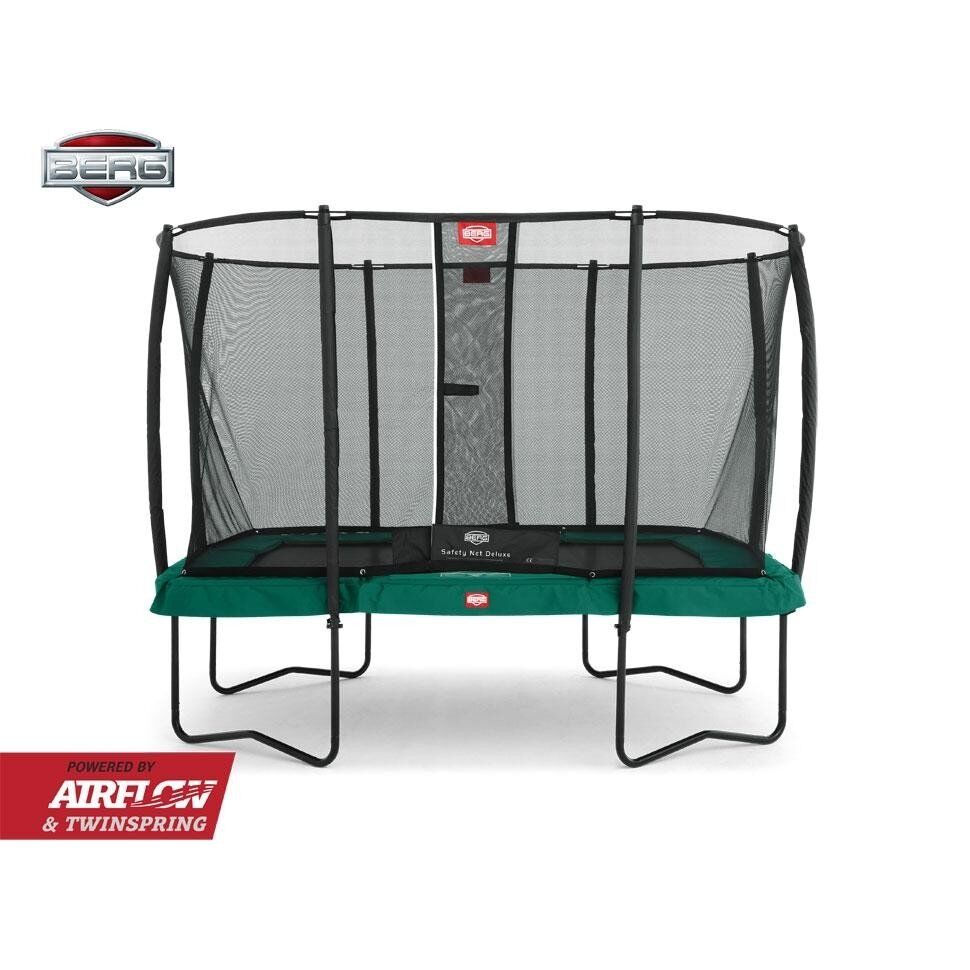 Батут BERG Ultim Champion Regular 330 Green + захисна сітка Safety Net Deluxe (32.35.13.70 + 35.72.62.01)