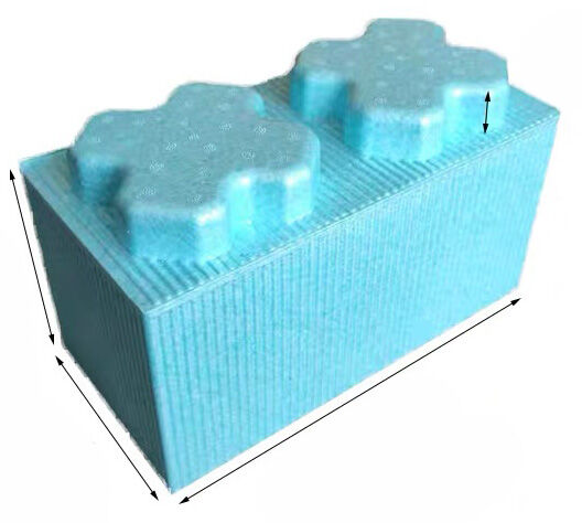 Конструктор Лего пінопластовий Блакитний