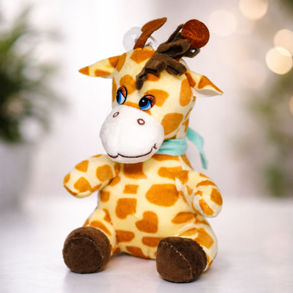 М’яка іграшка “Жираф з шарфом” 7 дюймів