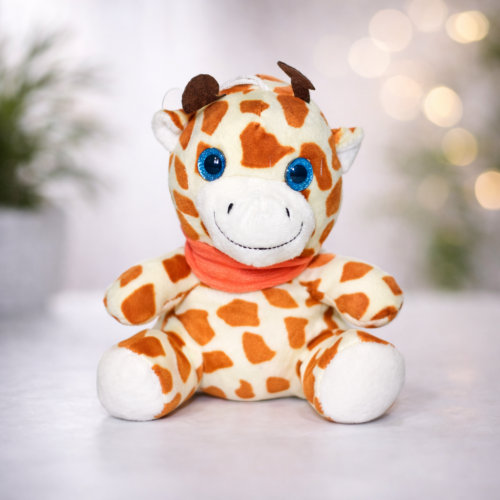 М’яка іграшка “Жираф з шарфом” 7 дюймів
