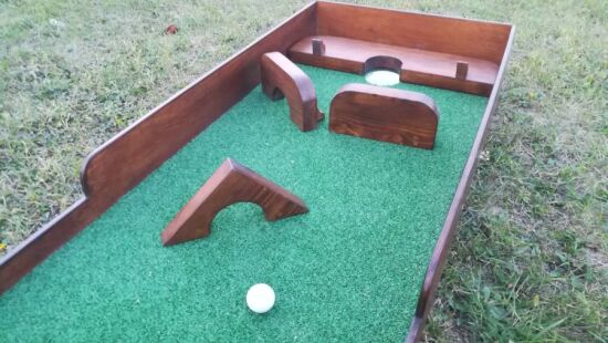 Перешкода для міні-гольфа трикутник з аркою 108 — фото 6