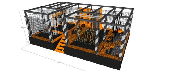 Ніндзя парк 8,1 х5х3м — фото 3