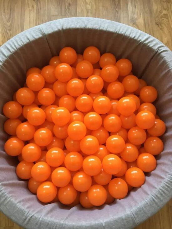 Кульки для сухих басейнів помаранчеві 8см — фото 2