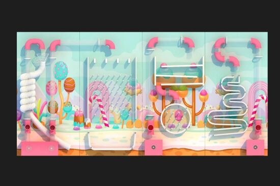 Бізі борд пневмо лабіринт 6 х 2,45 м — фото 1