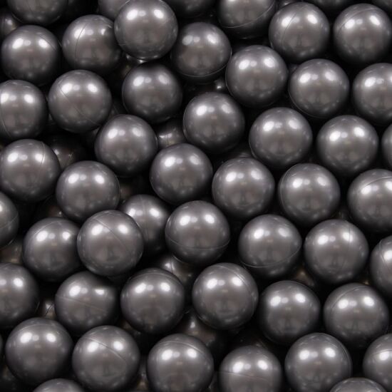 Кульки для сухих басейнів срібні 8см — фото 2