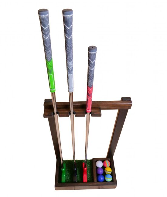 Набір підставка з 3 клюшками для гольфу — фото 1