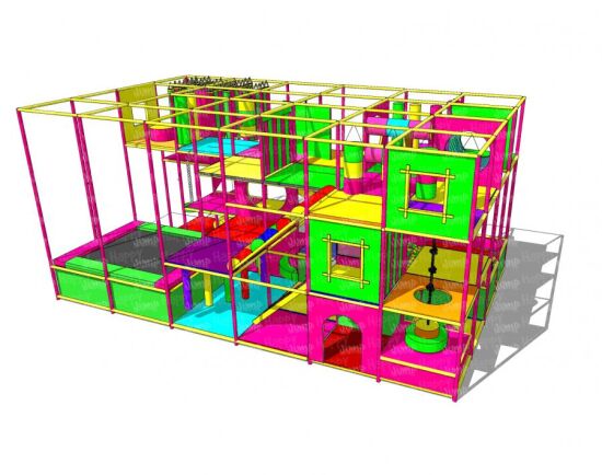 Вуличний лабіринт Квітка-семицвітка 6 х 4 х 4 м — фото 3