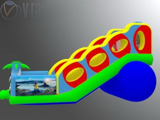 Надувна гірка Пташки — фото 3