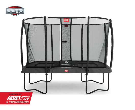 Батут BERG Ultim Champion Regular 330 Grey + защитная сетка Safety Net Deluxe (32.35.13.30+35.72.62.01) — фото 1