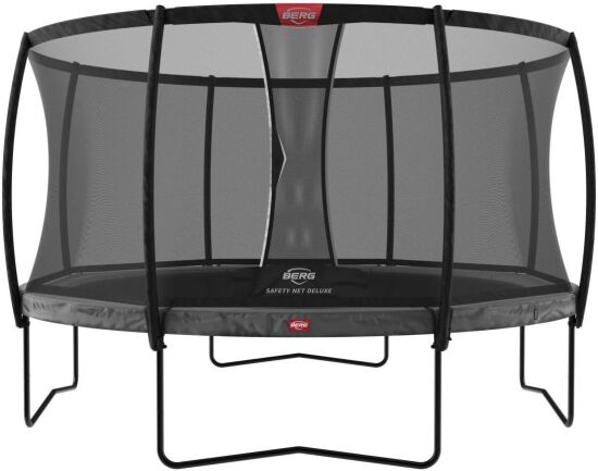 Батут BERG Champion Grey 380 + захисна сітка Safety Net Deluxe (35.42.23.01 + 35.72.22.03) — фото 1