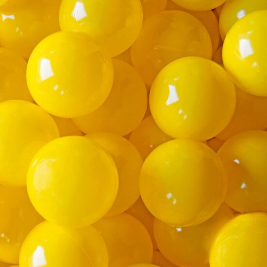 Шарики для сухих бассейнов желтые 8см — фото 1