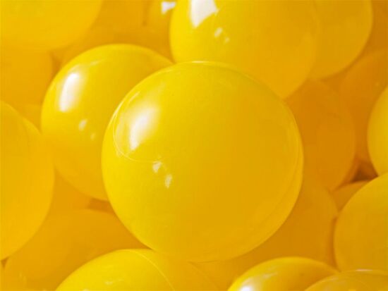 Шарики для сухих бассейнов желтые 8см — фото 3