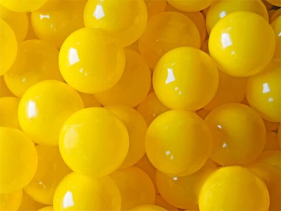 Шарики для сухих бассейнов желтые 8см — фото 4
