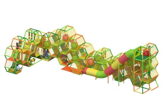 Дитячий ігровий Лабіринт Соти з гіркою та басейном — фото 1