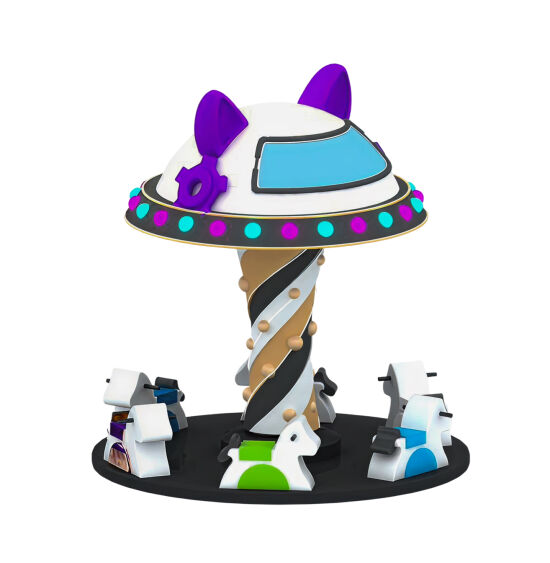 М’яка дитяча карусель «Space Pony Carousel» — фото 1