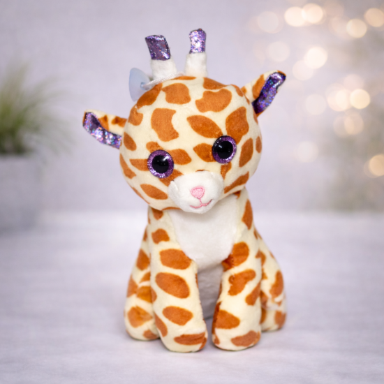 М’яка іграшка “Великоокий жираф” 7 дюймів — фото 1