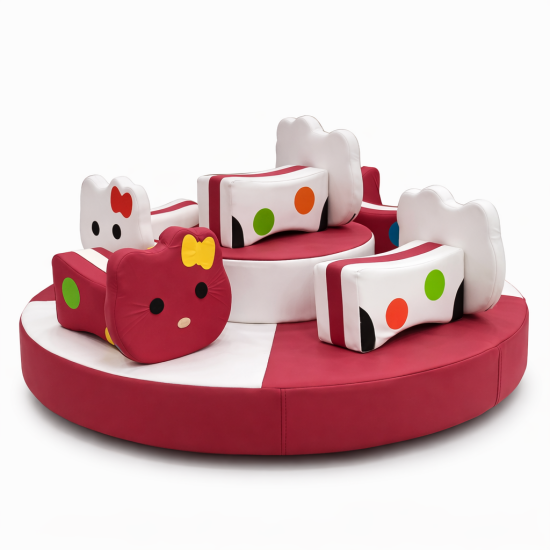 Дитяча карусель Hello Kitty – м’який атракціон для ігрових зон — фото 1
